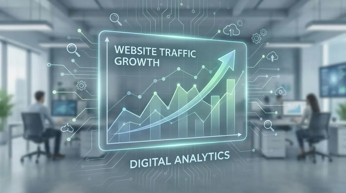 Análise de tendência de crescimento do site